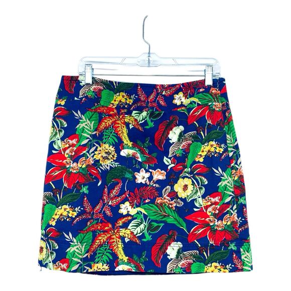 Talbots Dresses & Skirts - TALBOTS Floral Print Cotton/Spandex Straight Skirt Lined Stretch Size 10